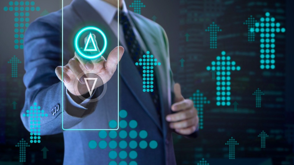 レベルを測っている人